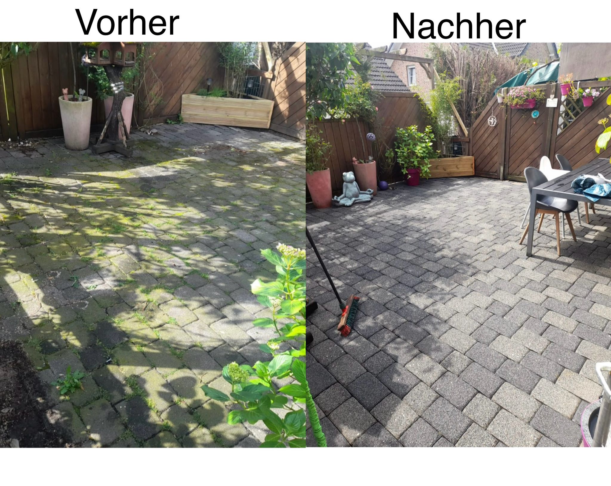 Vorher-Nachher-Vergleich einer professionellen Reinigung