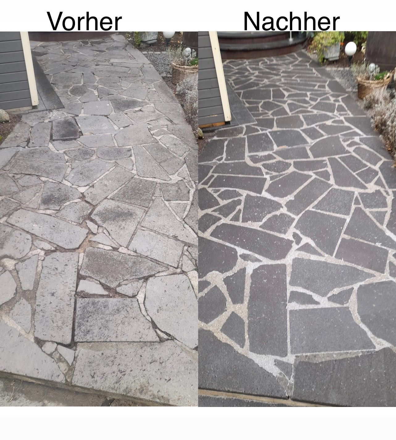 Vorher-Nachher-Vergleich einer professionellen Reinigung