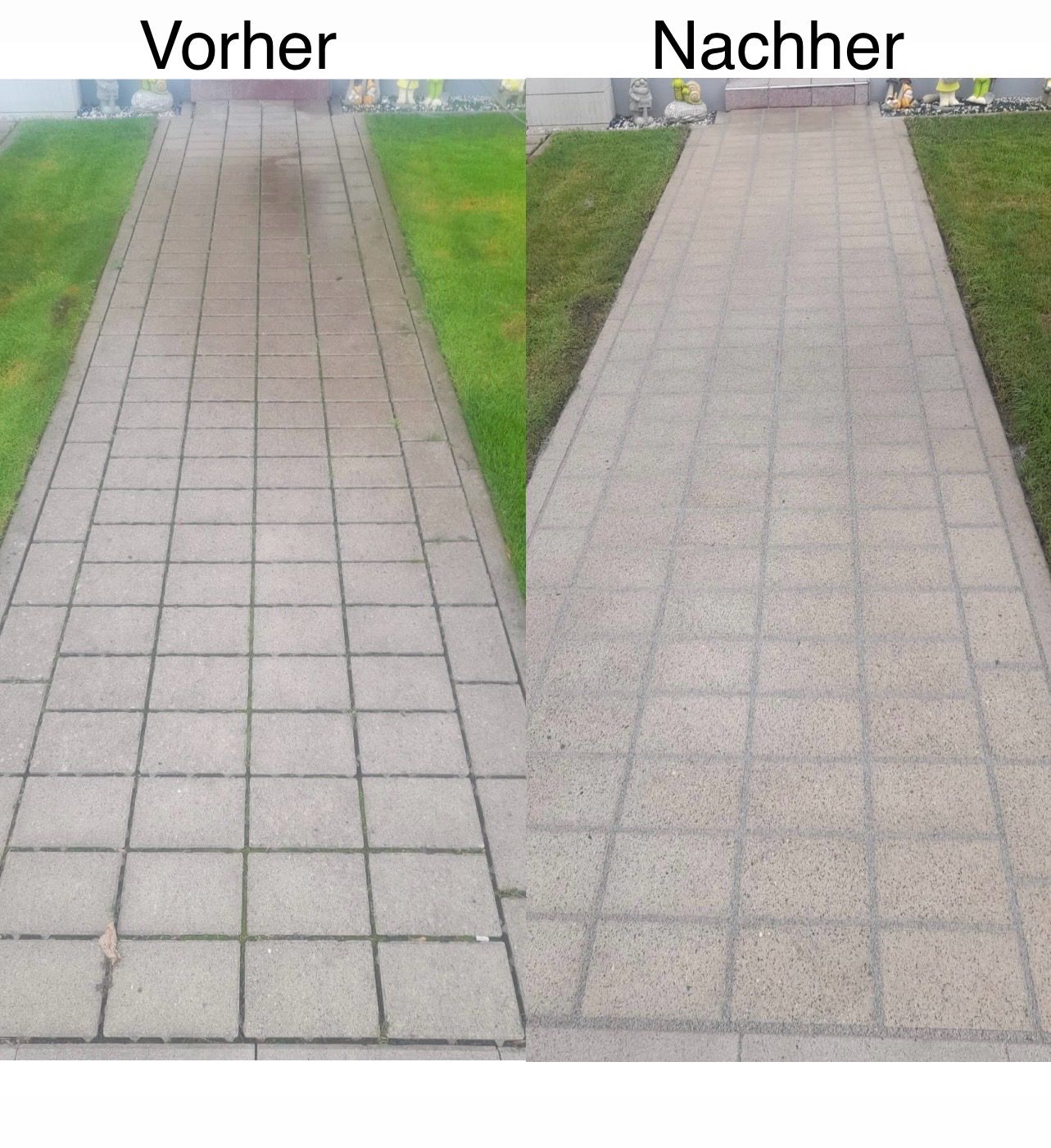 Vorher-Nachher-Vergleich einer professionellen Reinigung