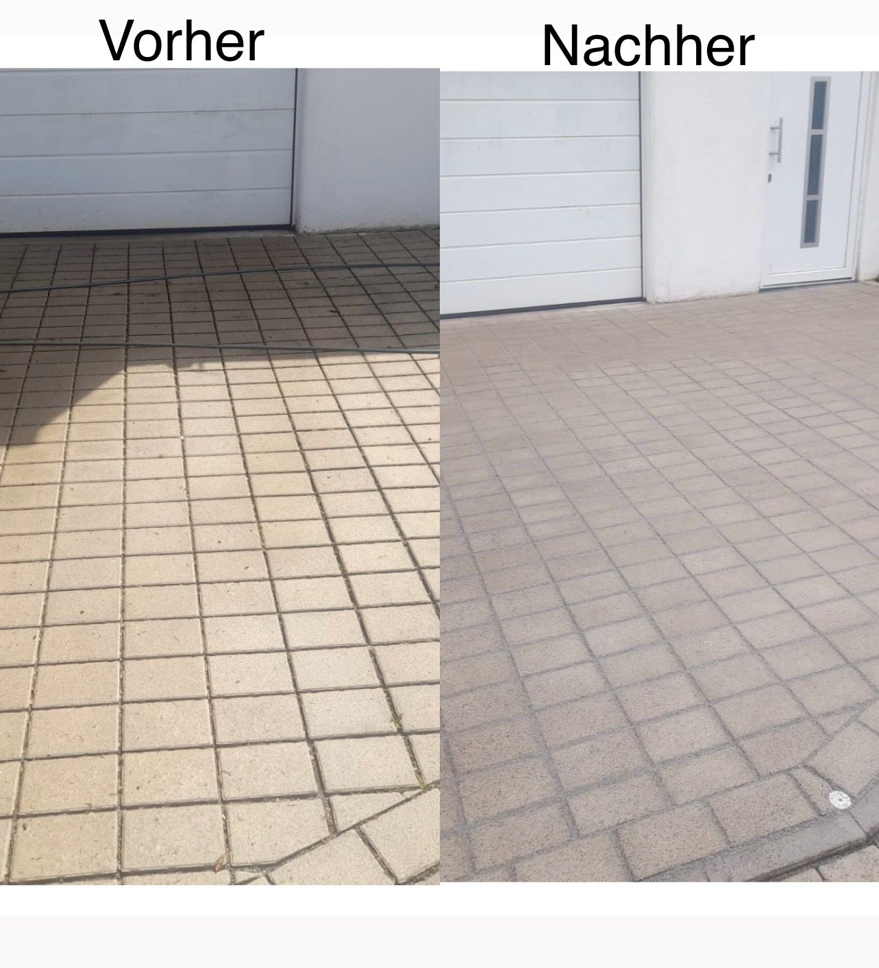 Vorher-Nachher-Vergleich einer professionellen Reinigung