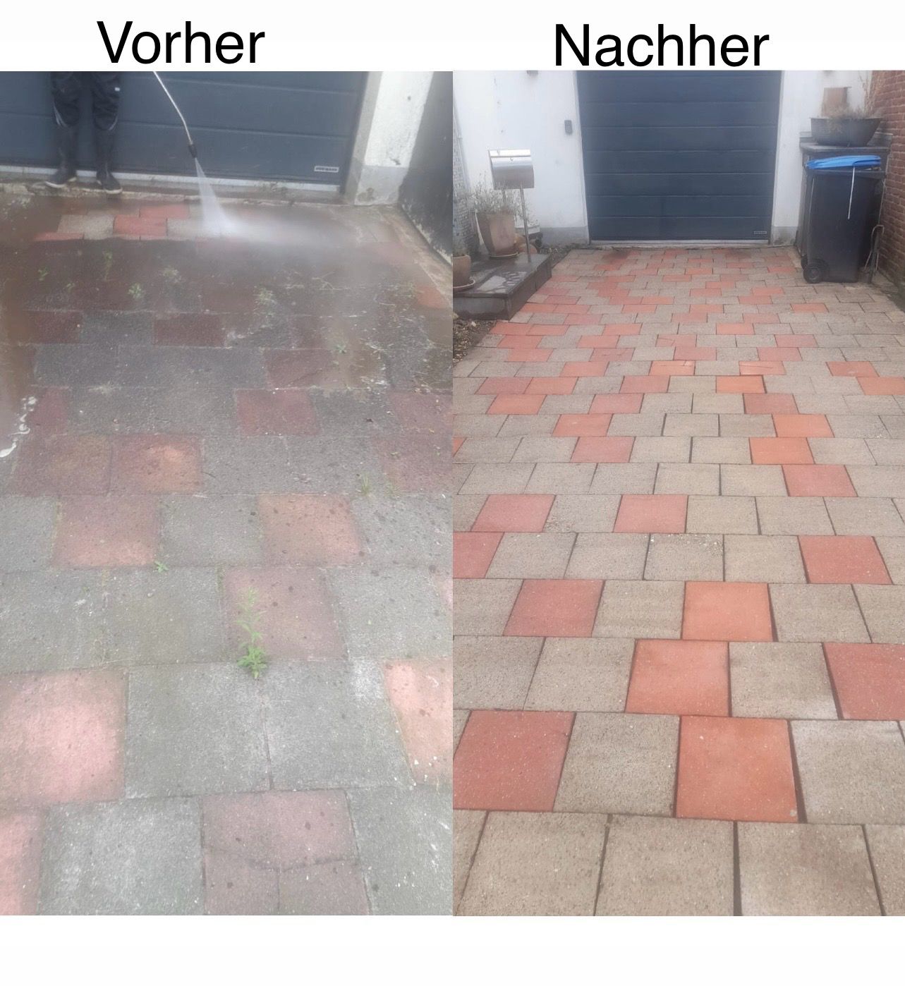 Vorher-Nachher-Vergleich einer professionellen Reinigung