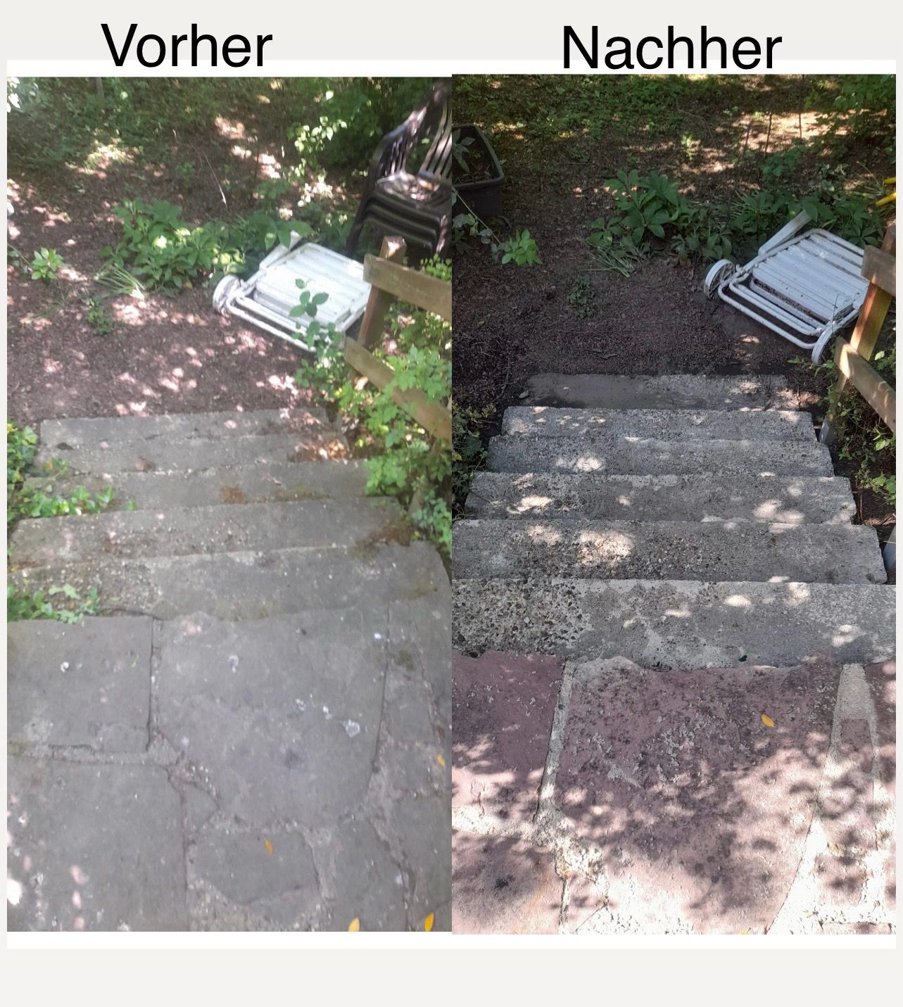 Vorher-Nachher-Vergleich einer professionellen Reinigung