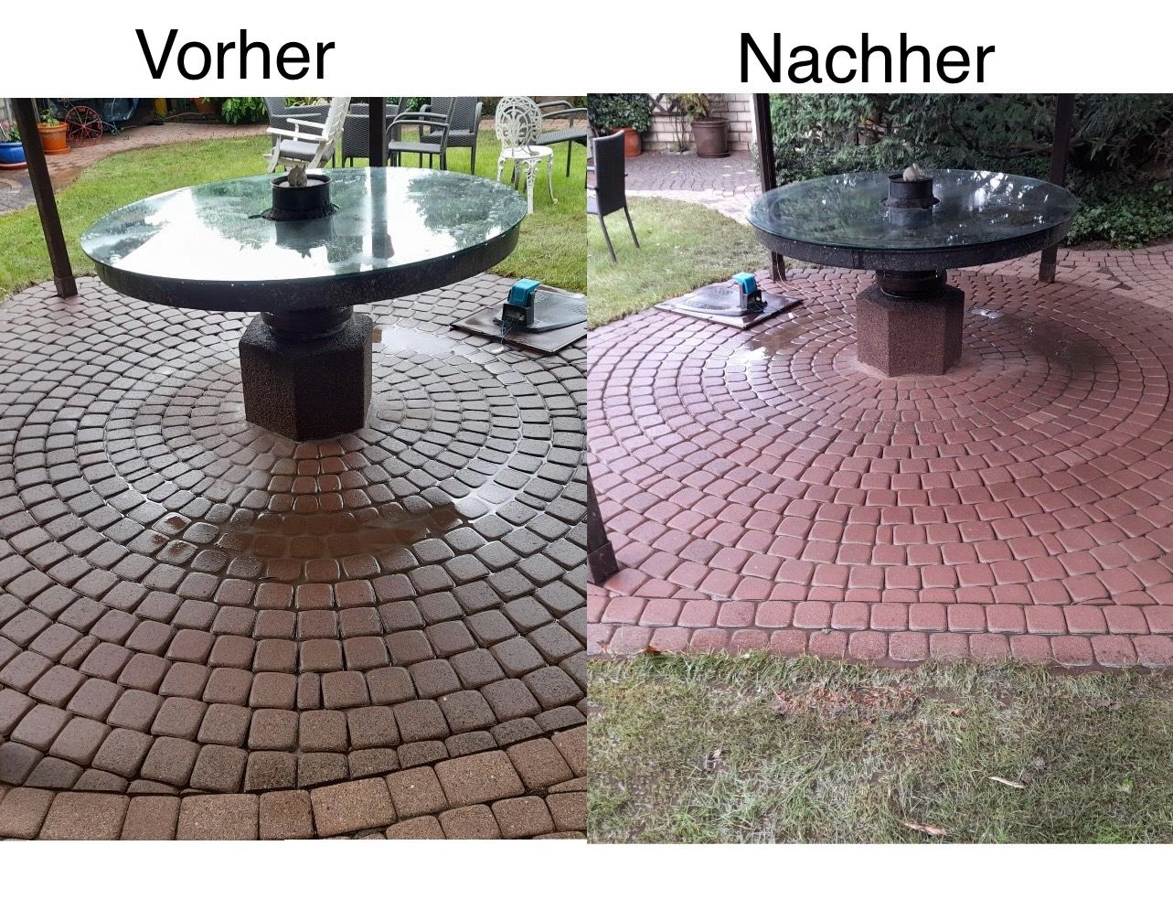 Vorher-Nachher-Vergleich einer professionellen Reinigung