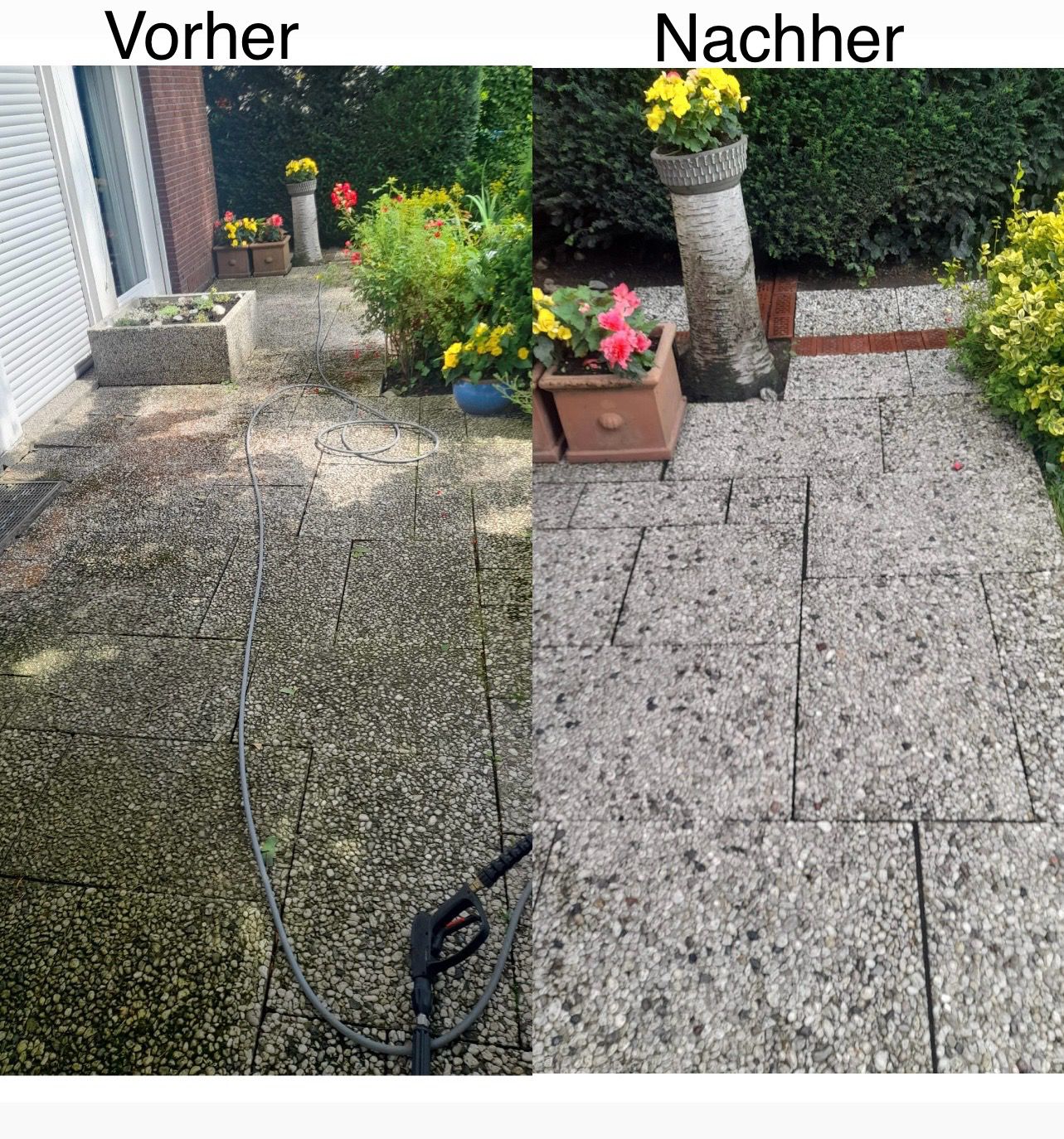 Vorher-Nachher-Vergleich einer professionellen Reinigung