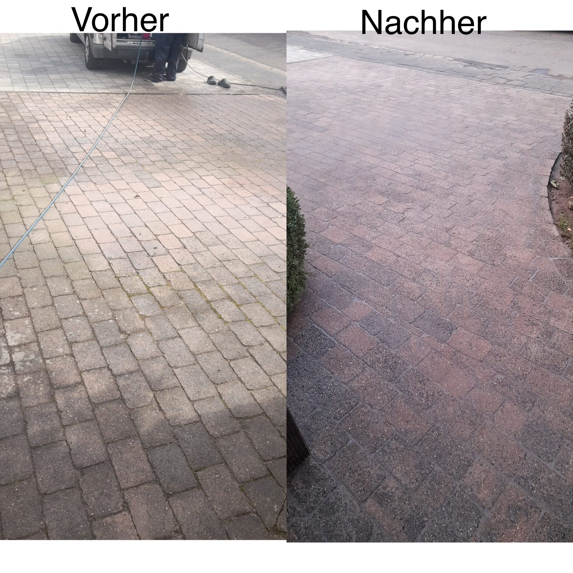 Vorher-Nachher-Vergleich einer professionellen Reinigung