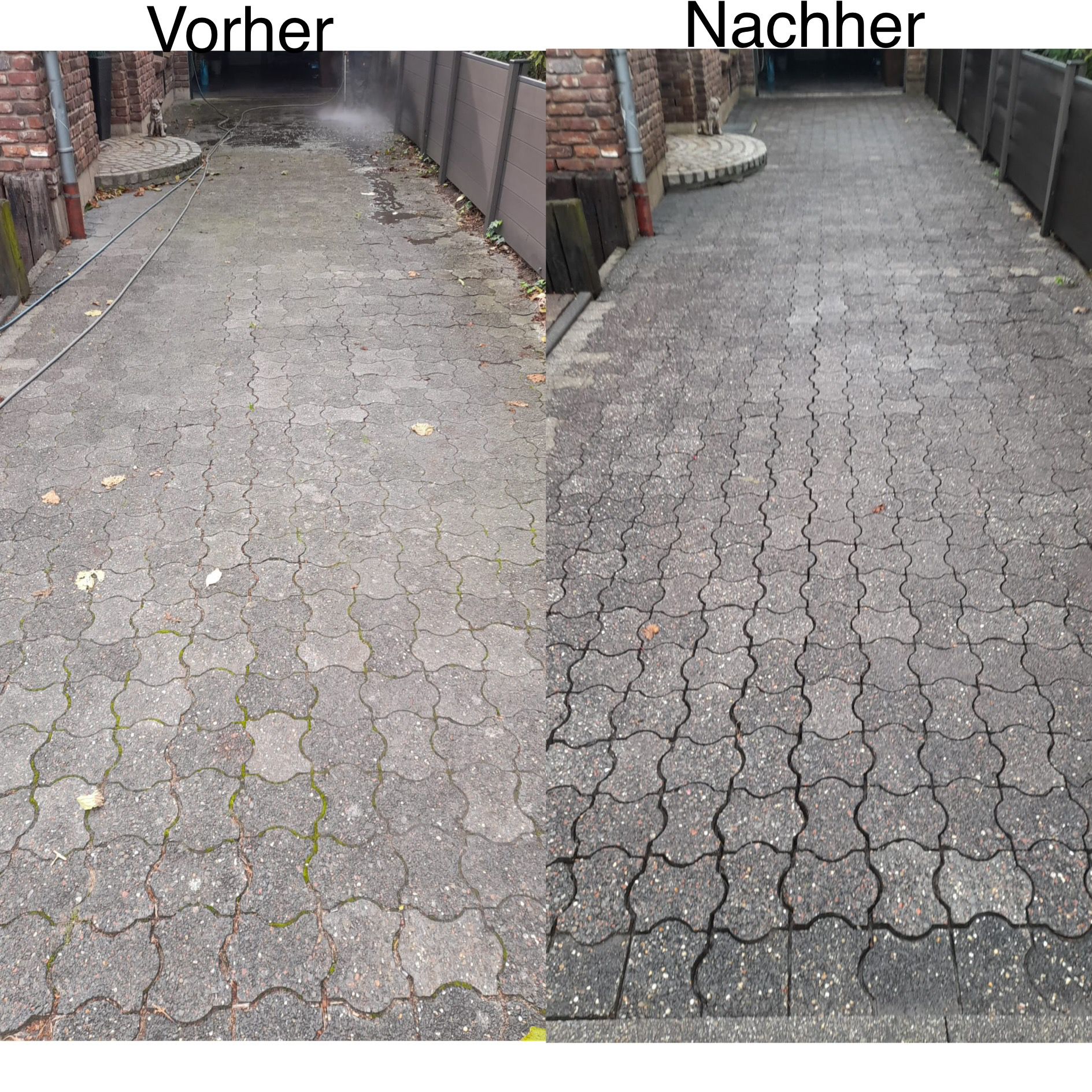 Vorher-Nachher-Vergleich einer professionellen Reinigung