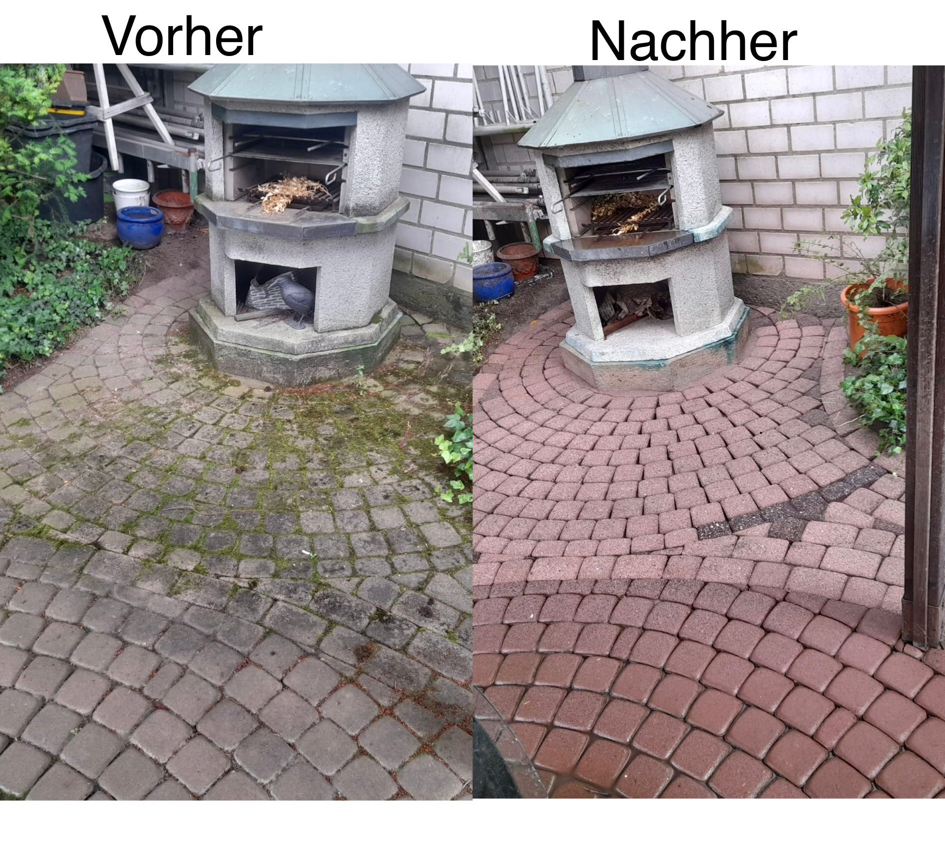 Vorher-Nachher-Vergleich einer professionellen Reinigung