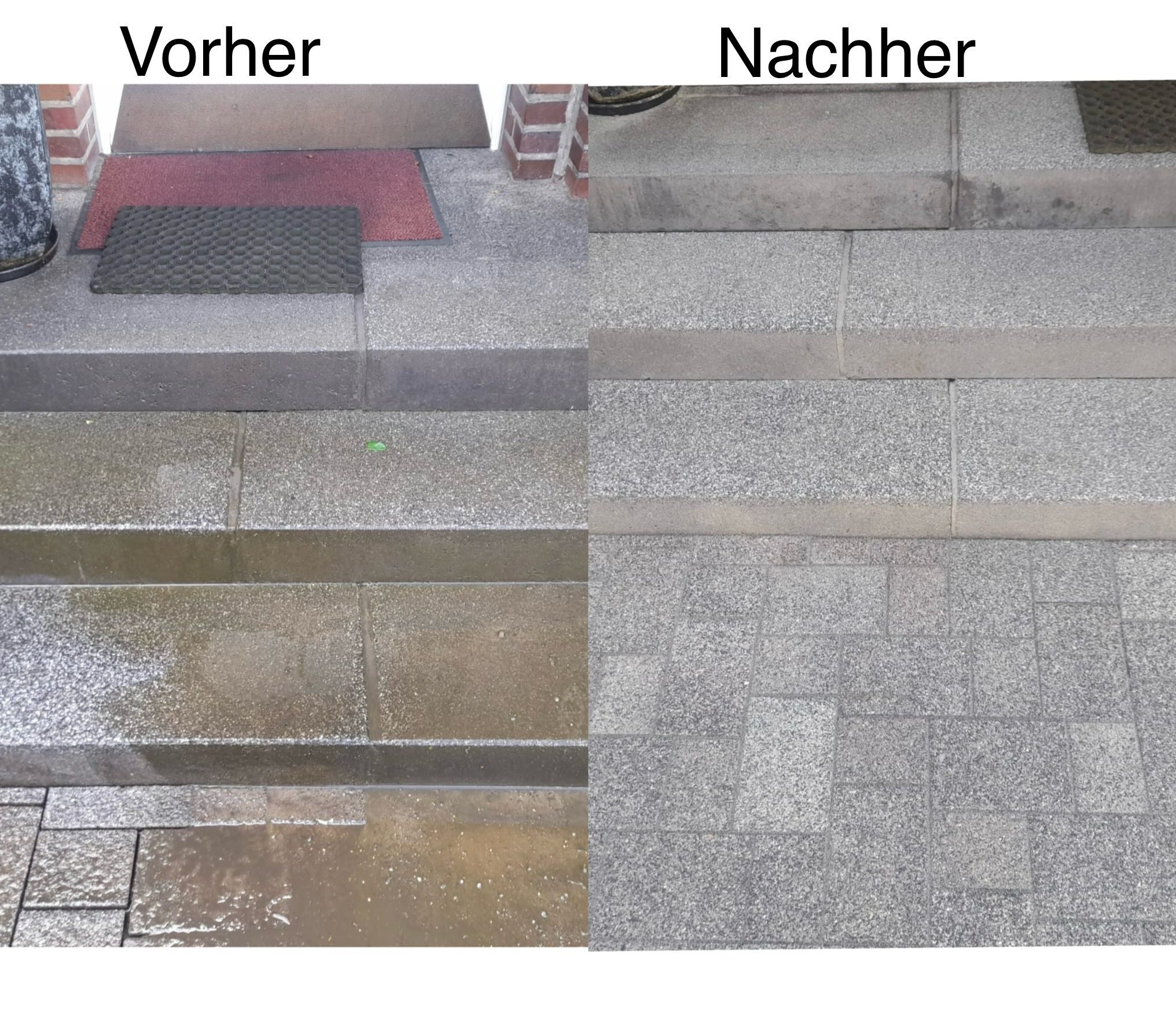 Vorher-Nachher-Vergleich einer professionellen Reinigung