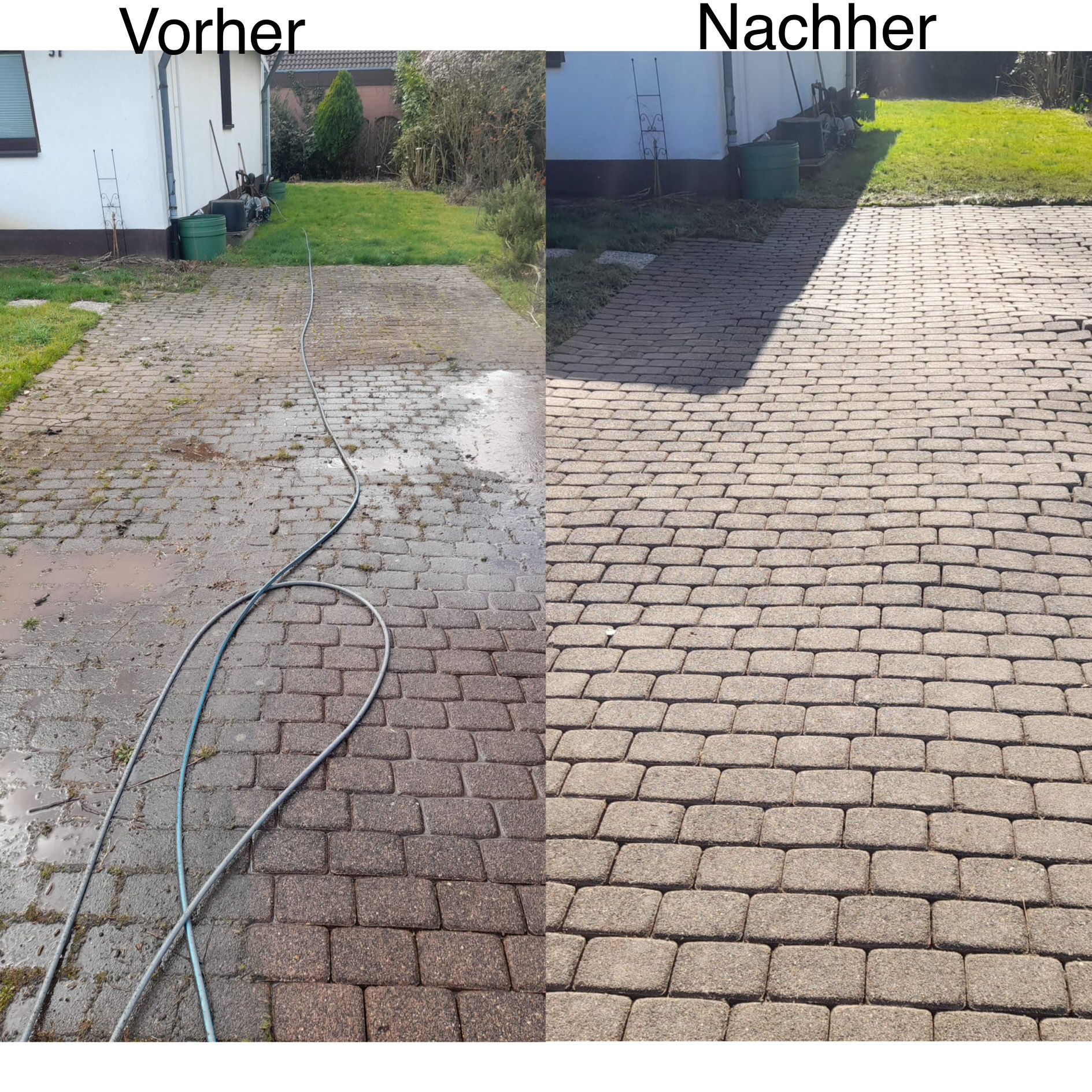 Vorher-Nachher-Vergleich einer professionellen Reinigung