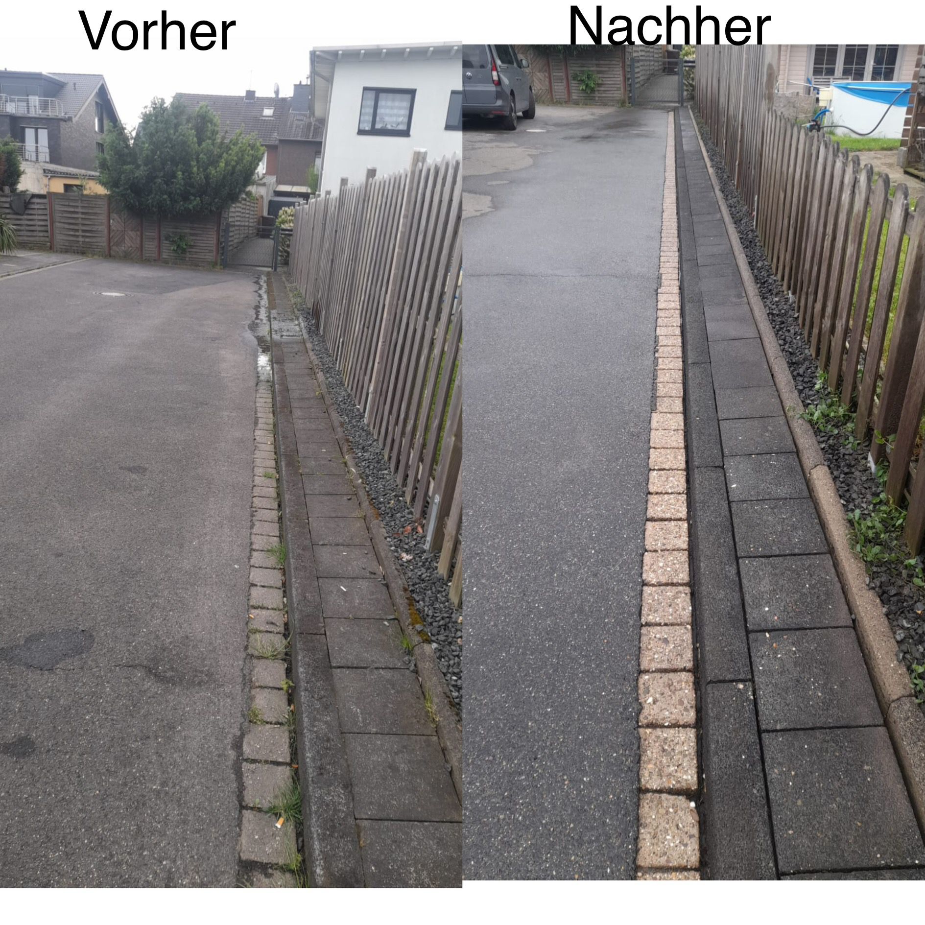 Vorher-Nachher-Vergleich einer professionellen Reinigung