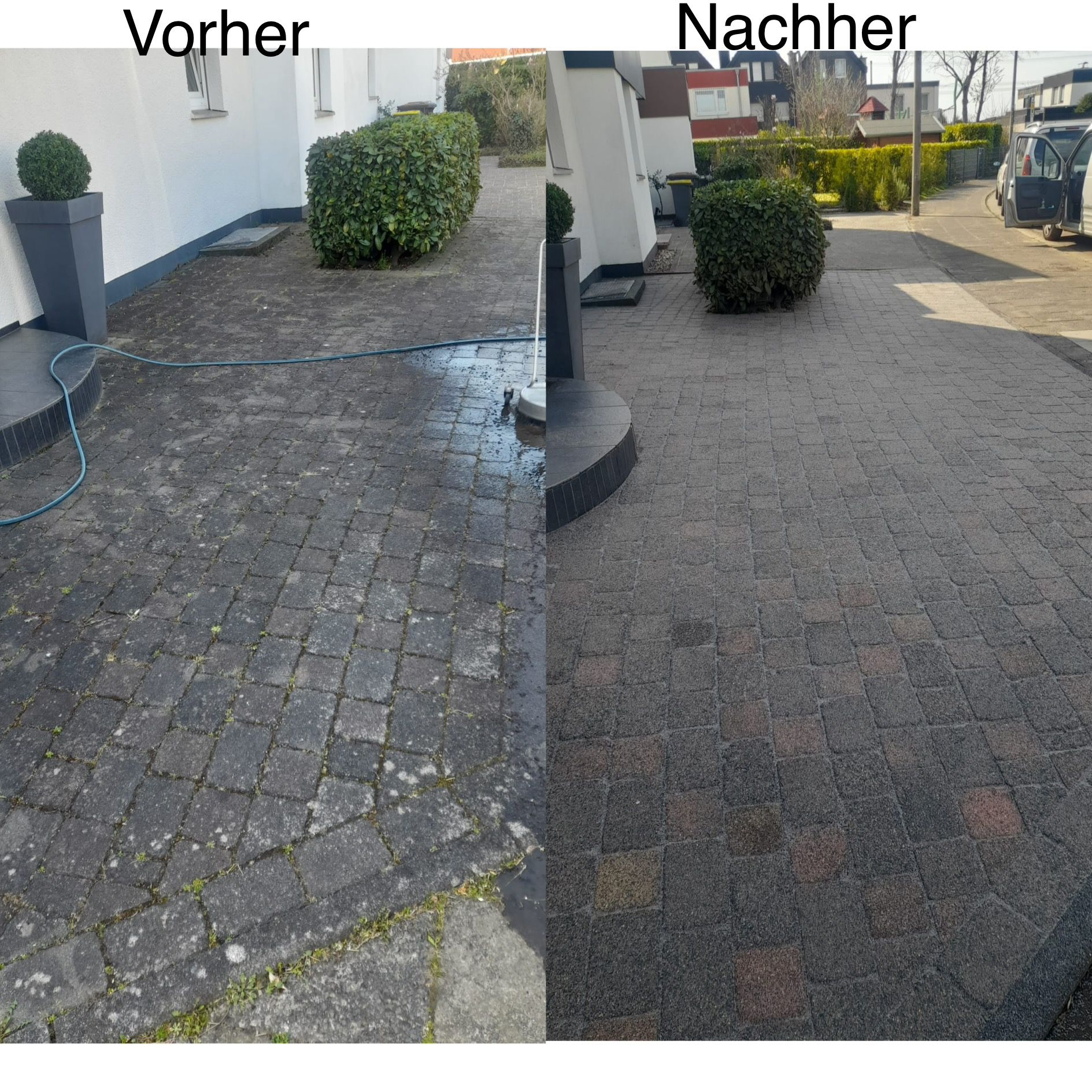 Vorher-Nachher-Vergleich einer professionellen Reinigung