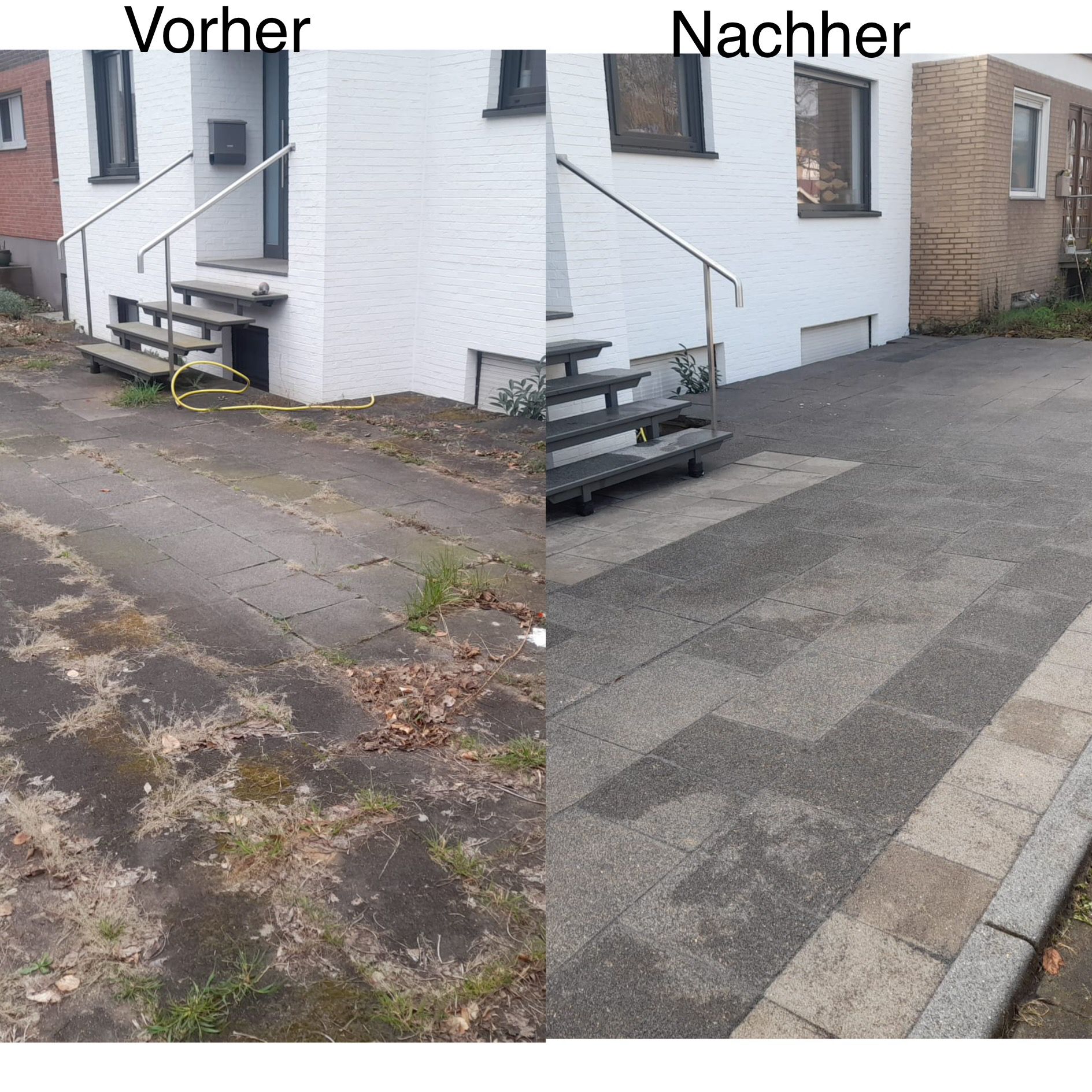 Vorher-Nachher-Vergleich einer professionellen Reinigung