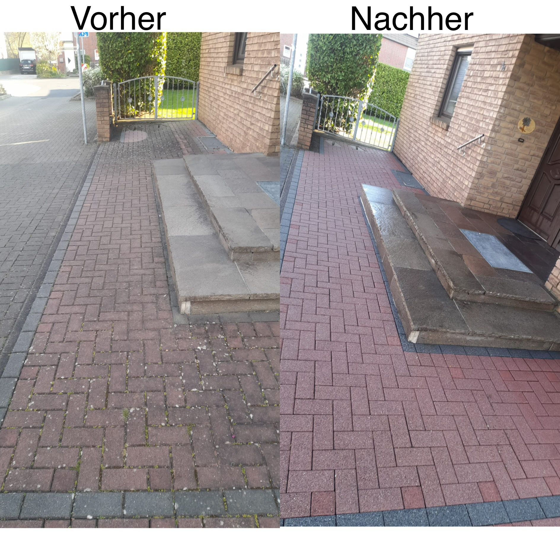 Vorher-Nachher-Vergleich einer professionellen Reinigung